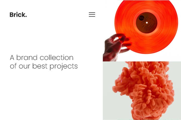 Banner showcasing a portfolio website example