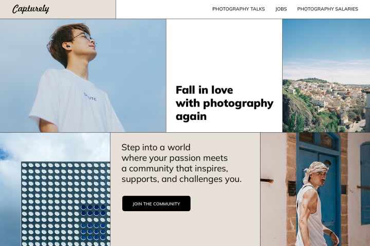 Banner showcasing a community website example