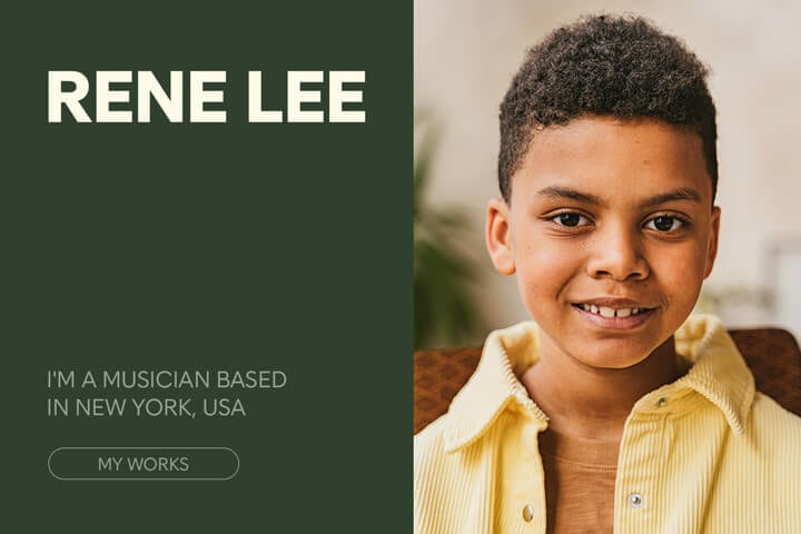 Banner showcasing a business website example