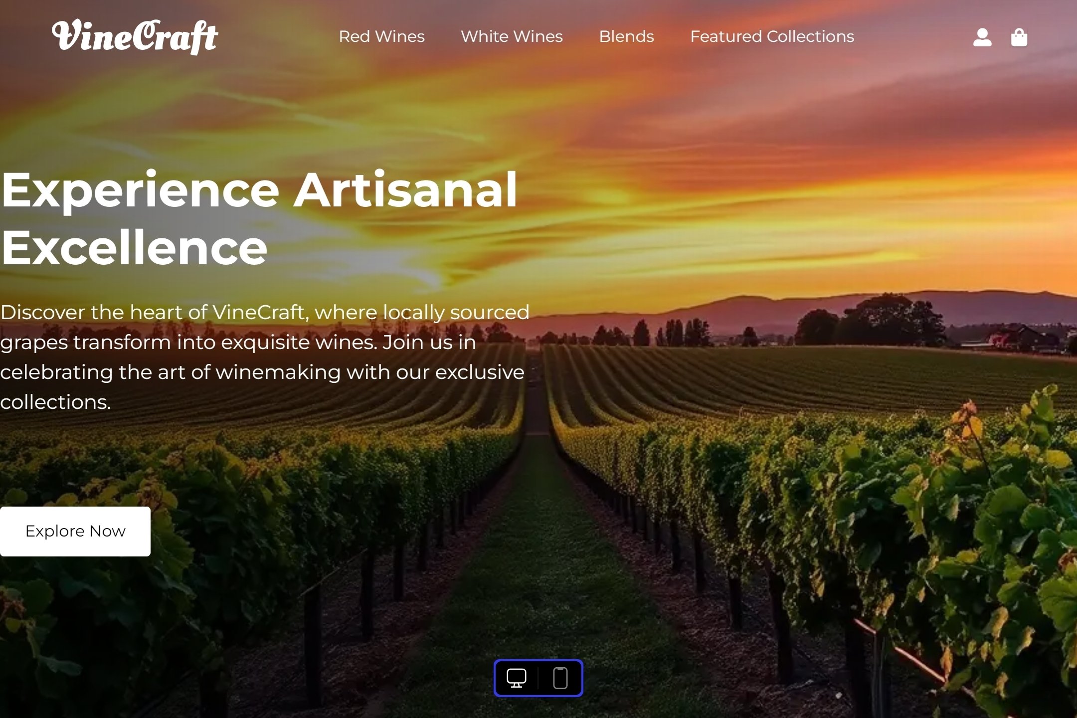 Winery website template