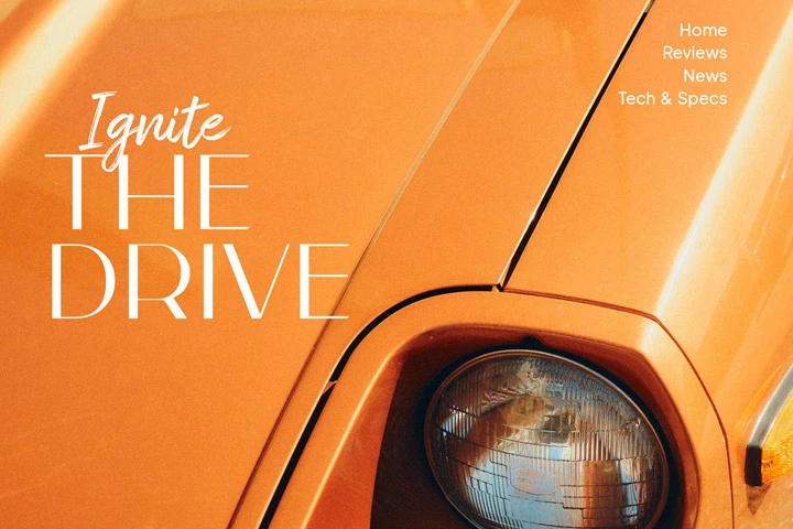 Banner showcasing a business website example