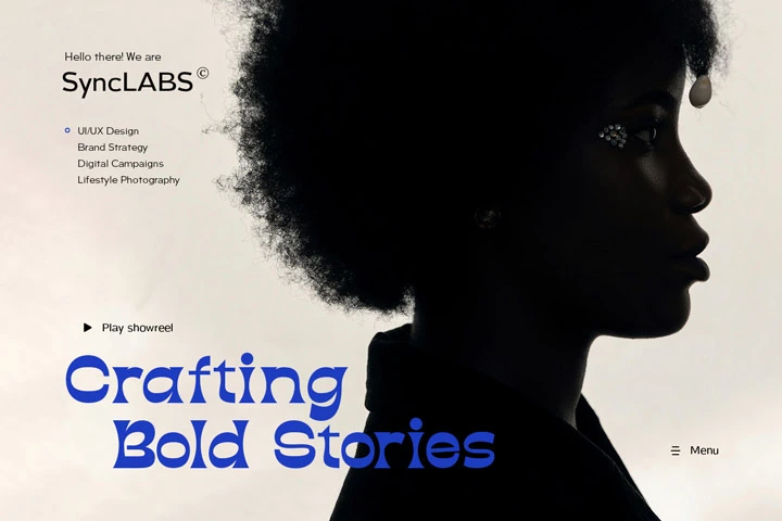 Banner showcasing a business website example